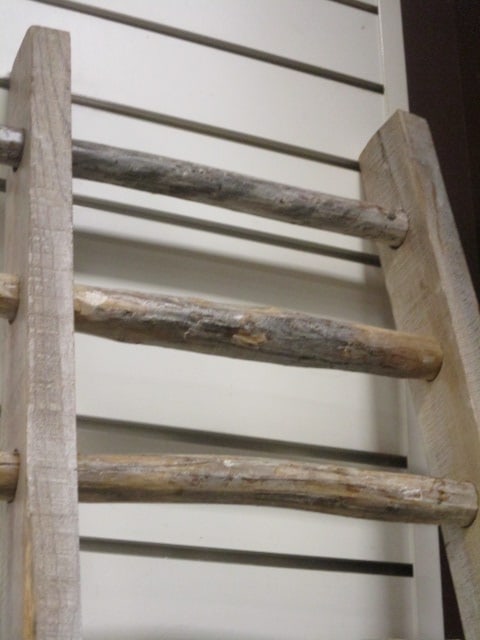Rustic Wood Decorative Ladder - 3