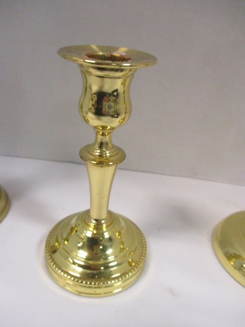 Baldwin (Lot of 3) Brass Candlesticks - 6