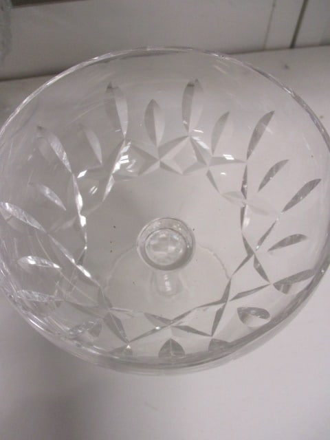 Vtg. Cut Crystal Stemware w/Geometric Facet Patterns - 3
