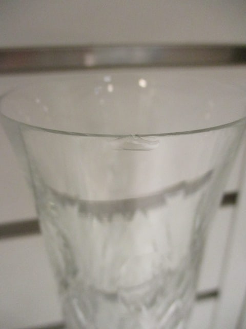Vtg. Cut Crystal Stemware w/Geometric Facet Patterns - 7