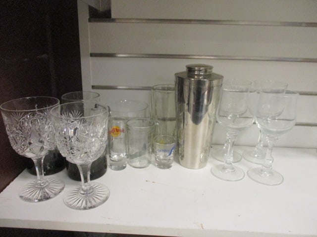 Crystal Stems, Shot Glasses, etc: see all pictures
