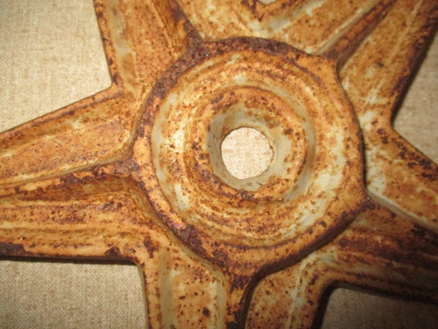 Archictural Rustic Cast Iron 5 Point Star 8" - 2