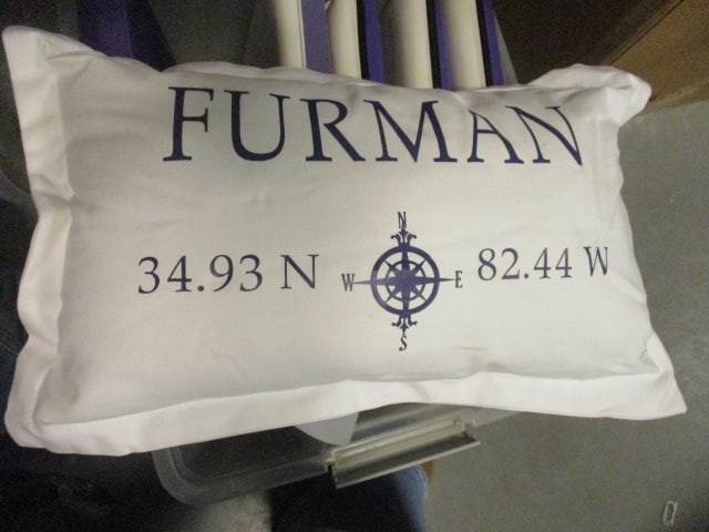 Furman Stadium Cushions & Mugs Grouping - 6