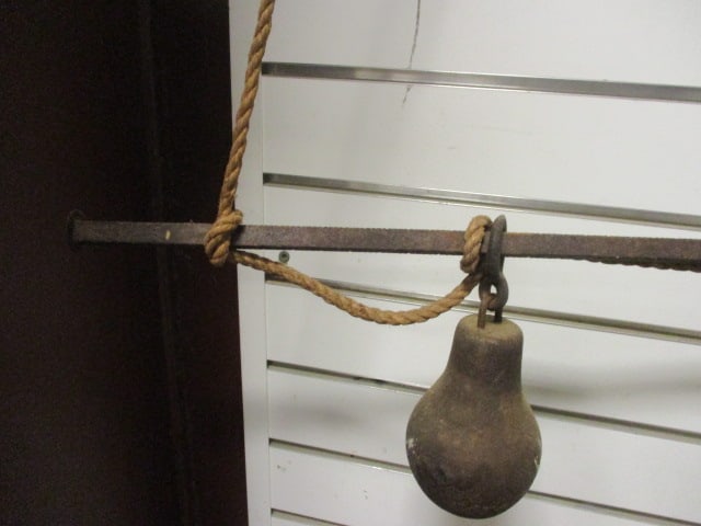 Antique Hanging Steelyard Scale or Sliding Weight Beam Scale - 3