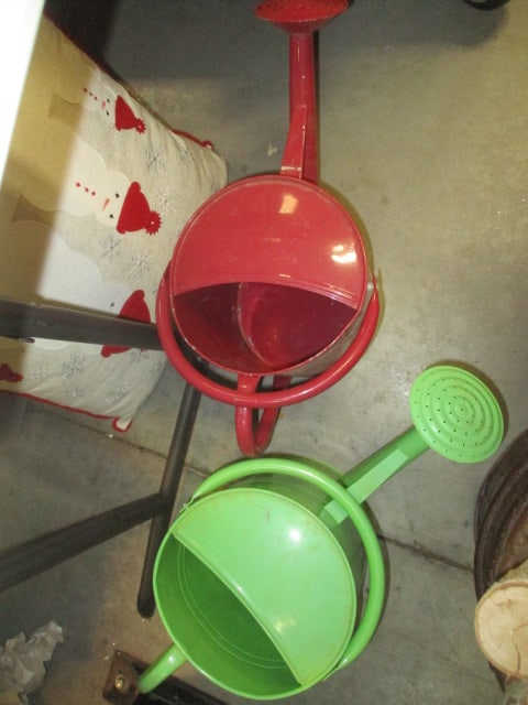 2 Metal Watering Cans - 2