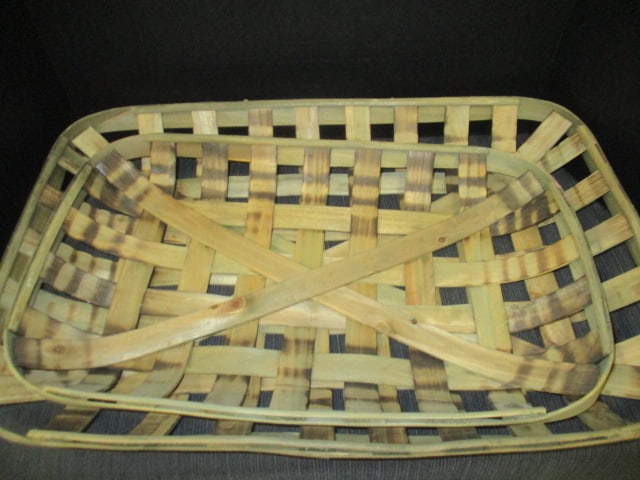 2 Wood Slat Baskets & Wood Dasher - 3