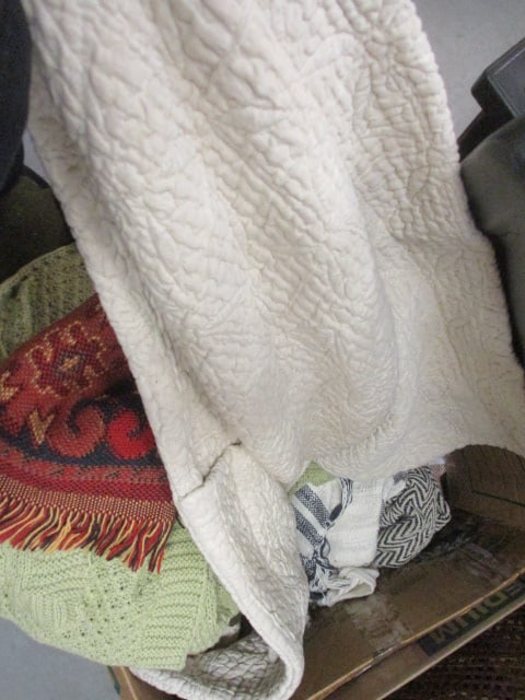 Wool Army Blanket, Throws, Bedding Grouping - 3