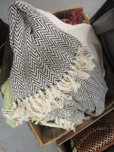 Wool Army Blanket, Throws, Bedding Grouping - 4