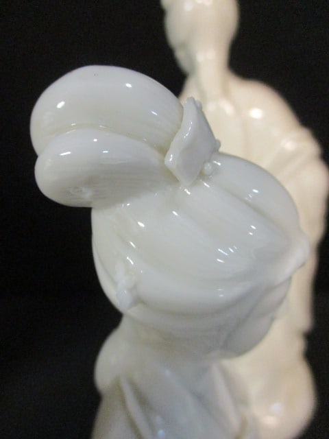 Chinese Glazed White Porcelain Female Immortal Figurines (2) - 6