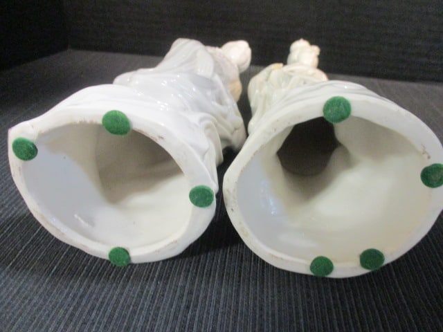 Chinese Glazed White Porcelain Female Immortal Figurines (2) - 7