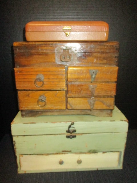 Vtg. Men's Jewelry Cases (Lot of 3): .