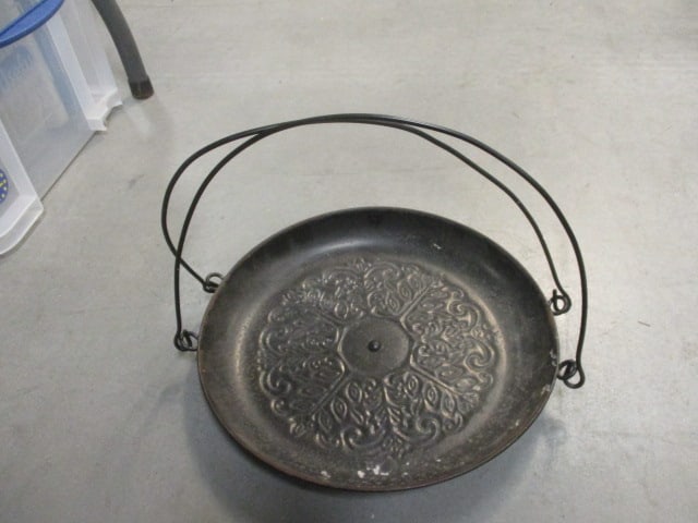 Galvanized 22" Diameter Round Wash Tub, Metal Tray, - 2