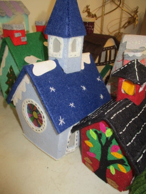Felt Village & Animals Grouping - 3