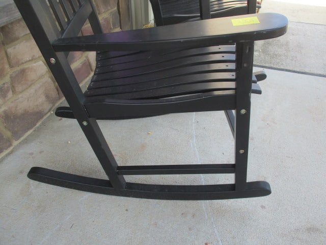 2 Black Porch Rocking Chairs - 3