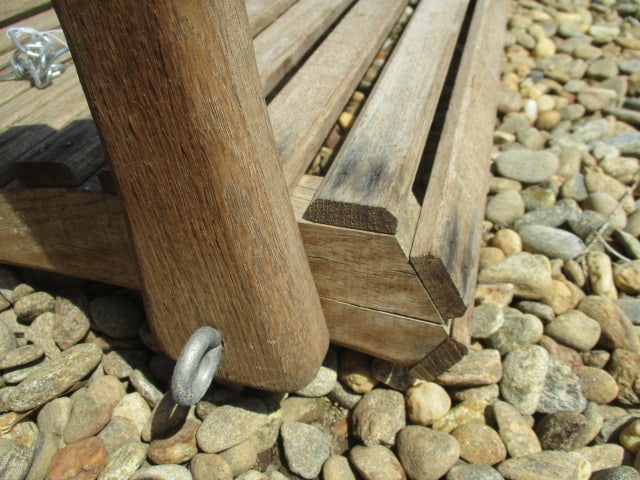 4' Wood Slat Porch Swing - 4