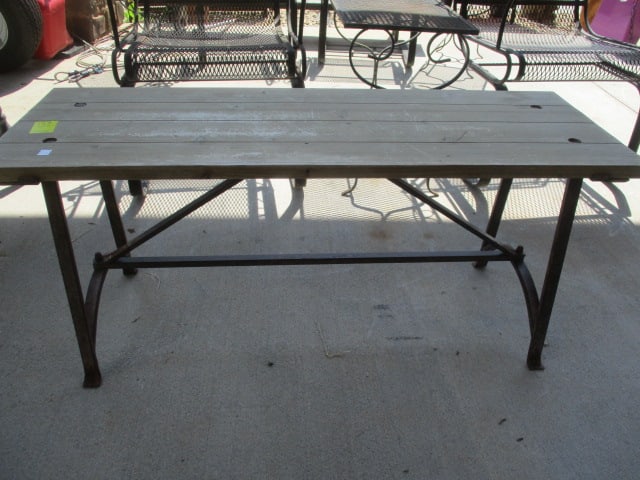 Wood & Metal Rustic Table (1 of 4)