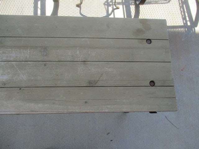 Wood & Metal Rustic Table - 3