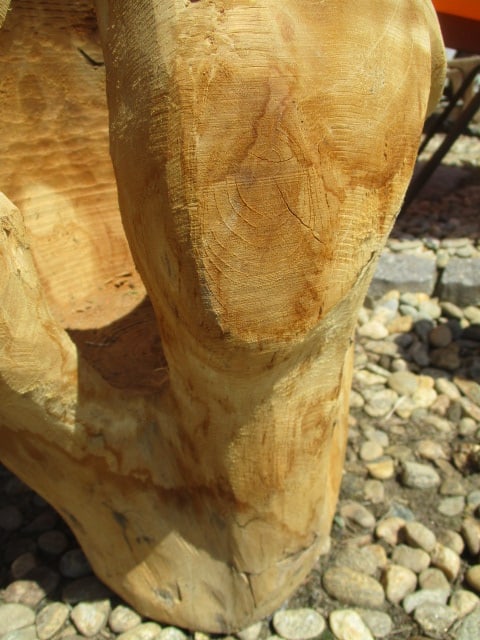 Hand Turned Wood Planter - 4