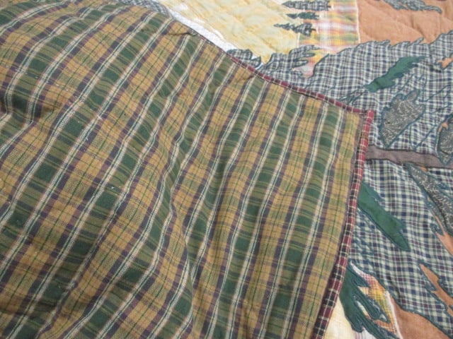 Pair of Patch Magic Quilted Woodland Style Twin Bedspreads - 8