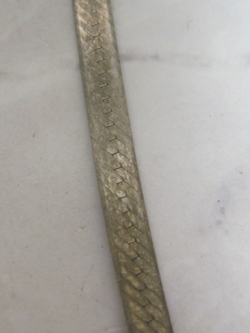 18" Sterling Silver Herringbone Chain - 2