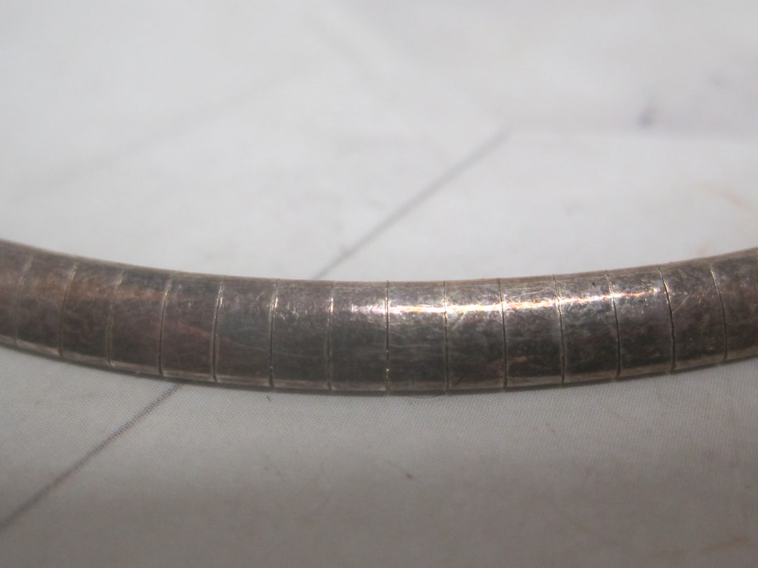 17" Sterling Silver Omega Necklace - 2