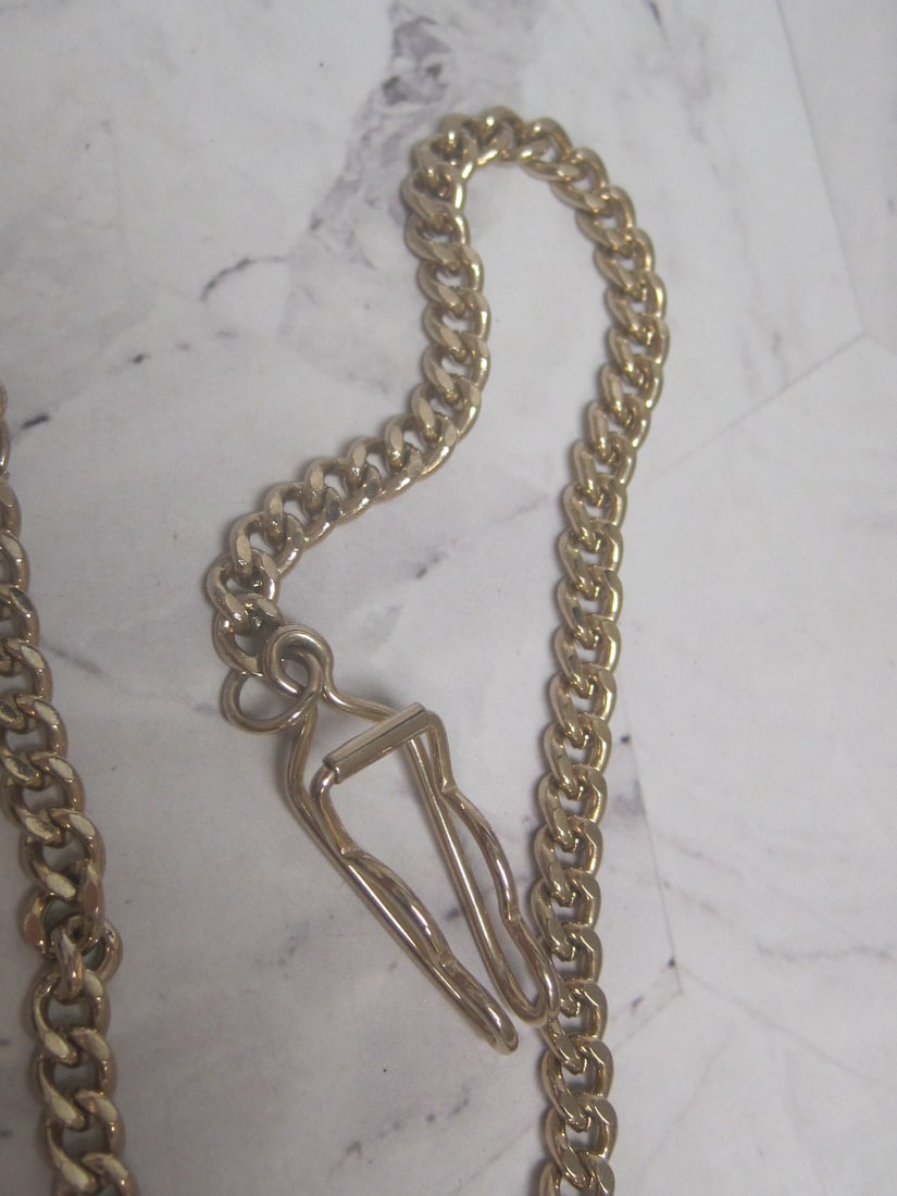 Remington Quartzarama Pocketwatch in Hunting Case & Watch Chain - 7