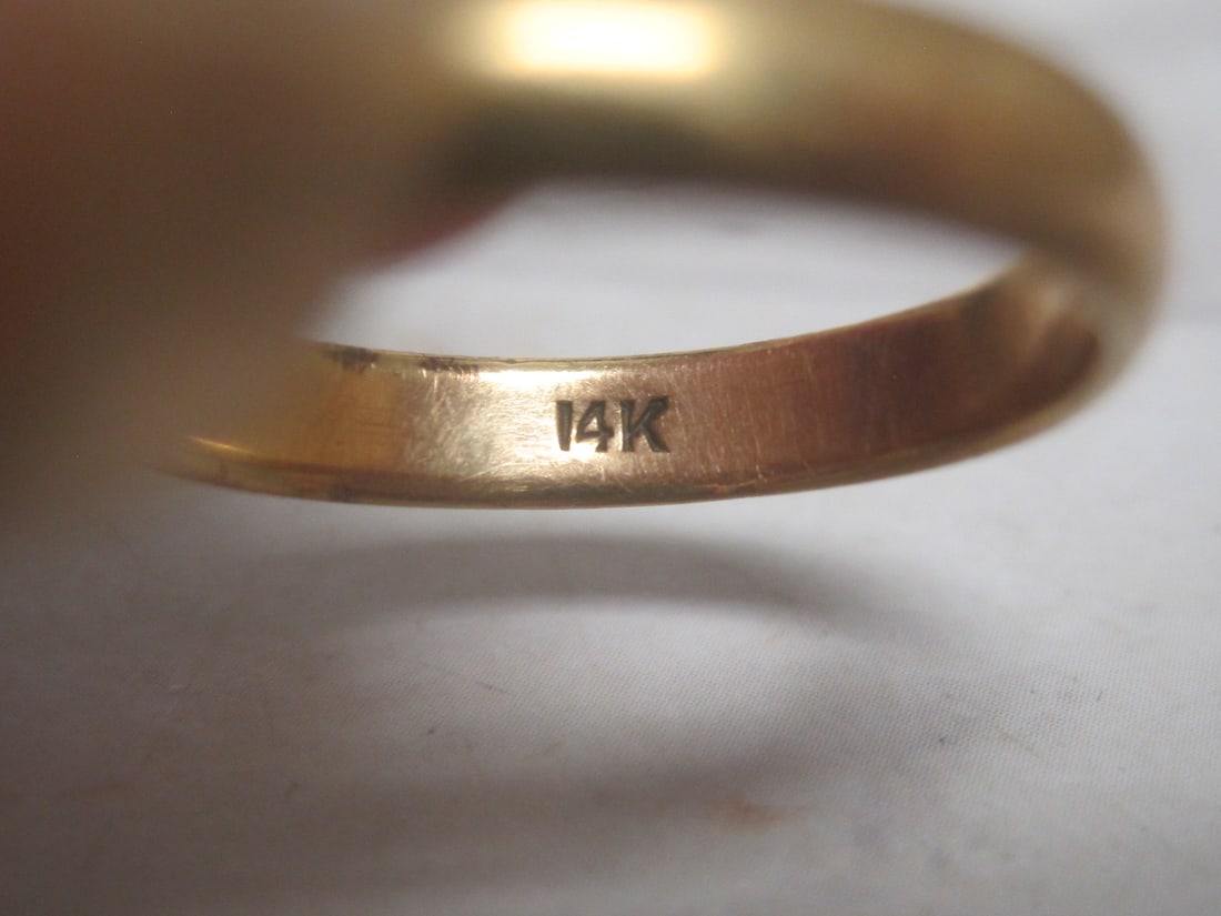 14k Gold Band Ring - 2