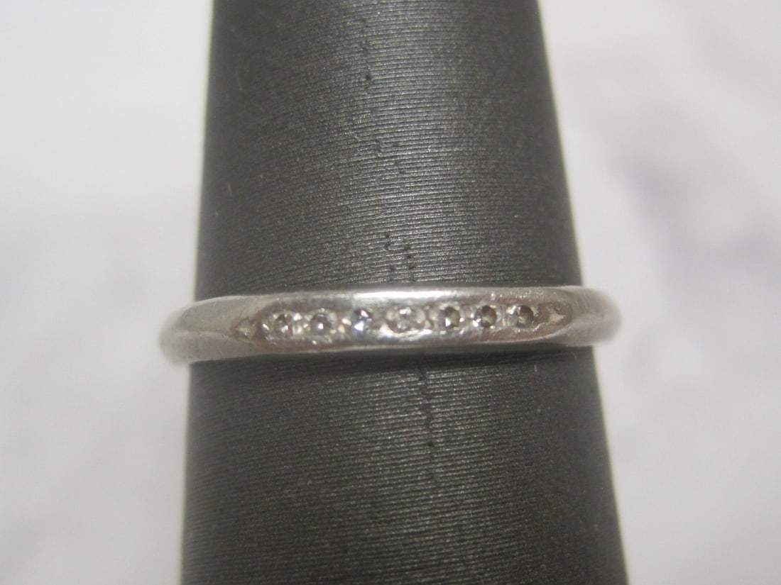 Platinum Diamond Band Ring (1 of 3)