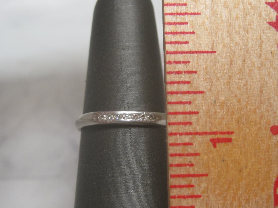 Platinum Diamond Band Ring - 3