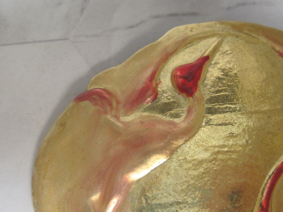 1980's Charmont of Beverly Hills Belt Buckle with Pink Heron - 2