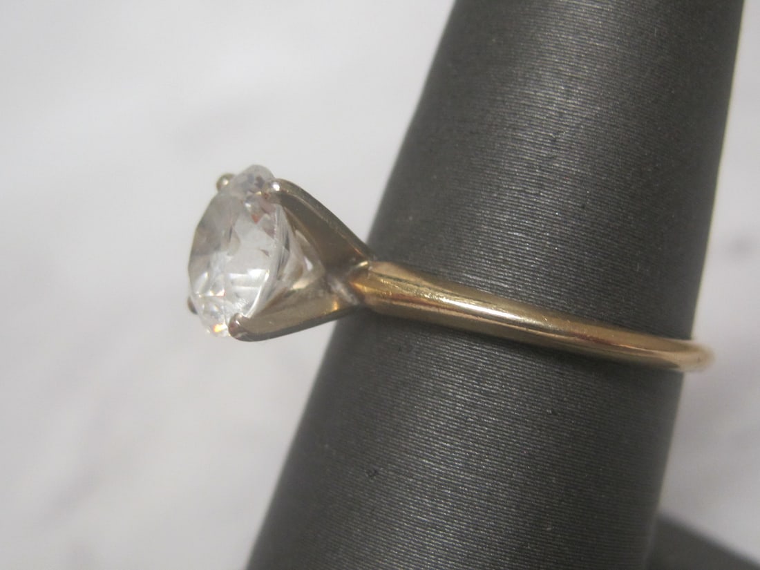14k Gold CZ Ring - 2
