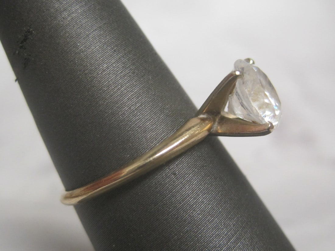 14k Gold CZ Ring - 3