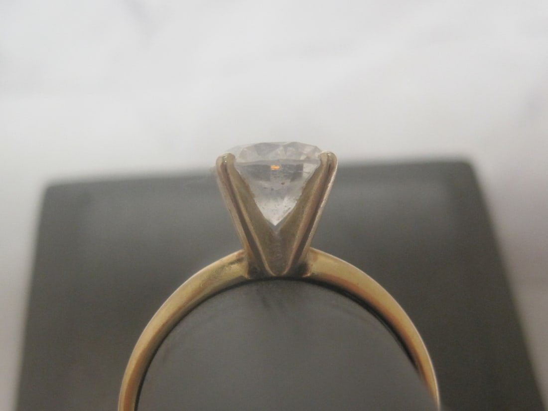 14k Gold CZ Ring - 4