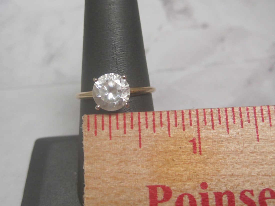14k Gold CZ Ring - 5