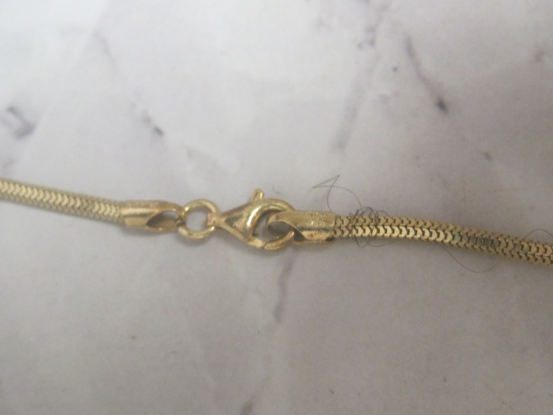 24" Sterling Silver Vermeil Snake Chain - 3