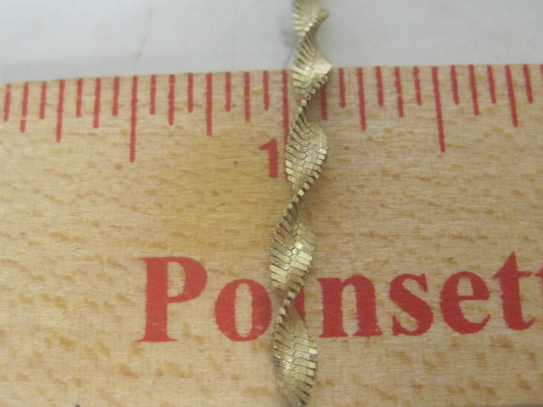 24" Sterling Silver Vermeil Twisted Design Necklace - 4