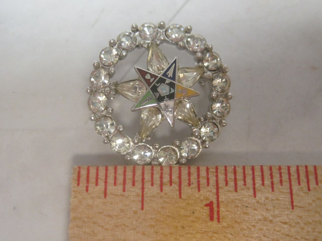 Vintage Order of the Eastern Star Brooch - 4