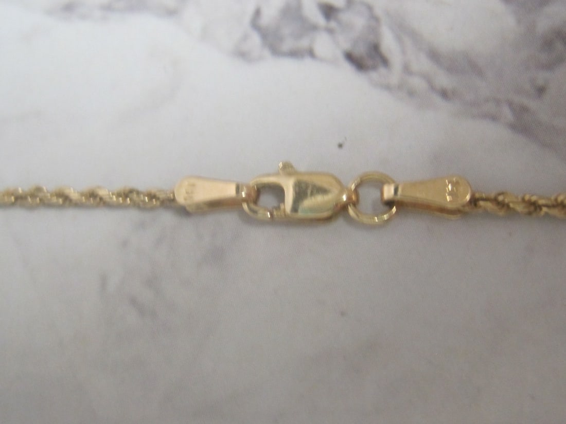 24" 14k Gold Rope Chain - 3