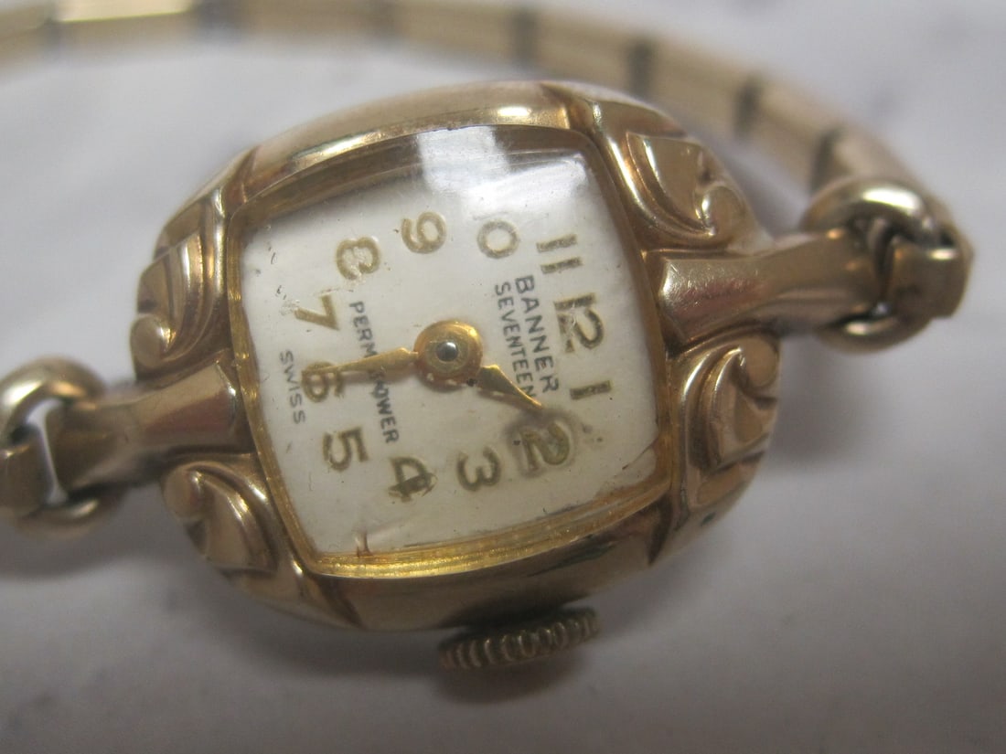 Circa 1940's-1950's Banner Seventeen Permapower Ladies Watch - 2