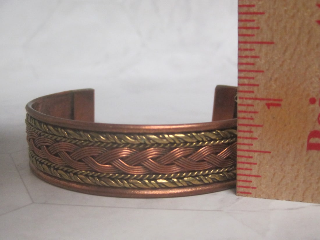 Lot of 2 Copper Cuff Bracelets - 4