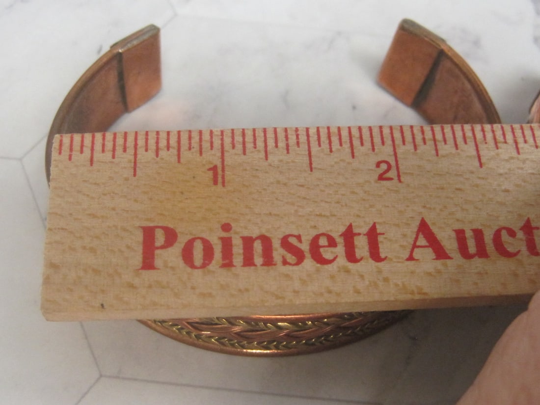 Lot of 2 Copper Cuff Bracelets - 6