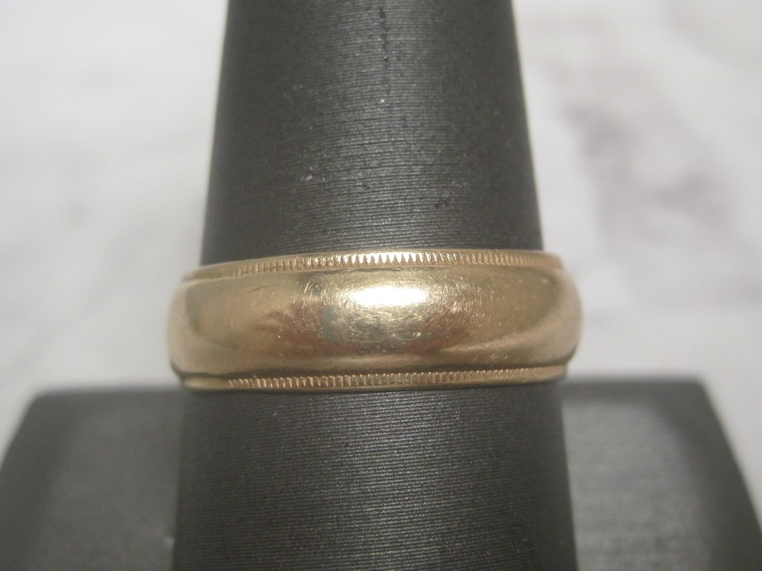 14k Gold Wide Band Ring (1 of 2)