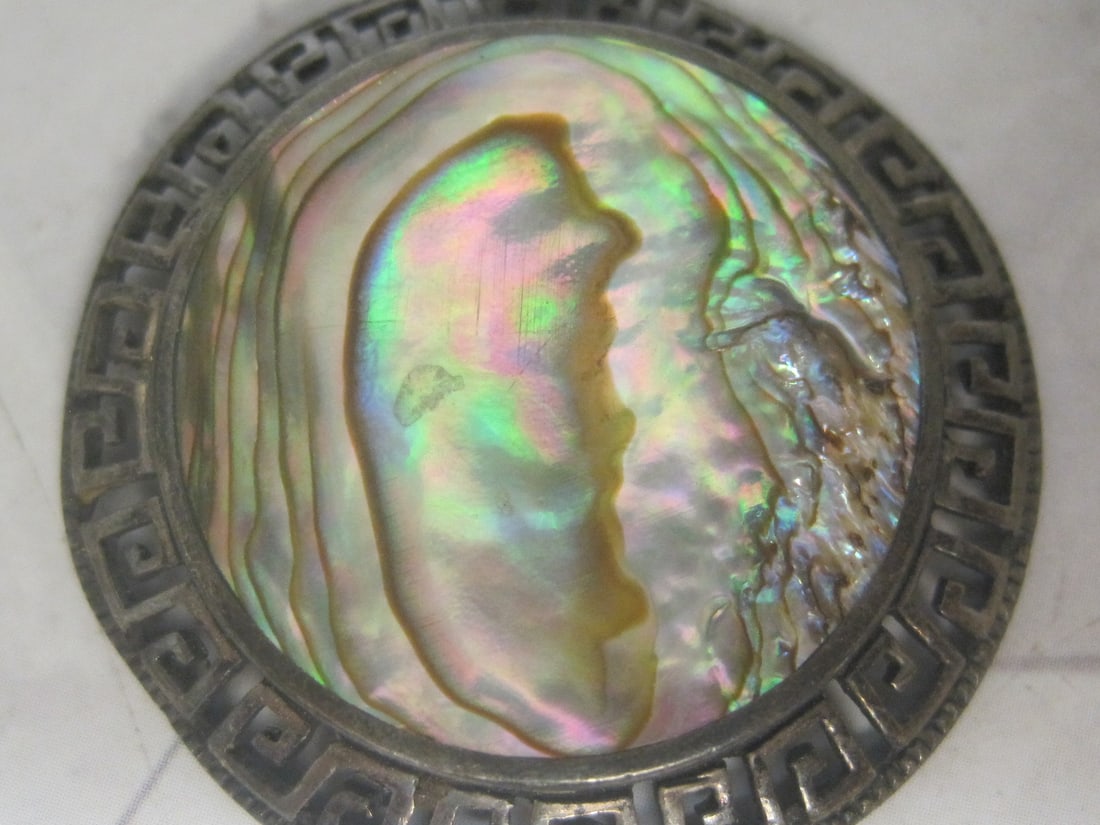 Sterling Silver Mother of Pearl Pendant - 2