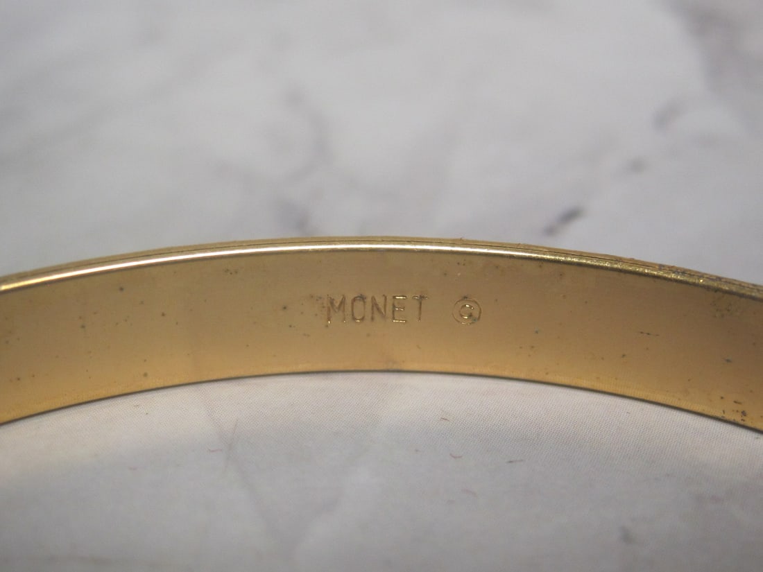Lot of 3 Vintage Monet Bangle Bracelets - 5