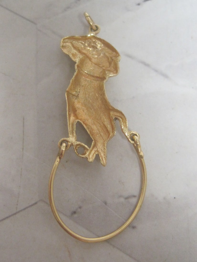 14k Gold "Hand" Charm Holder - 4