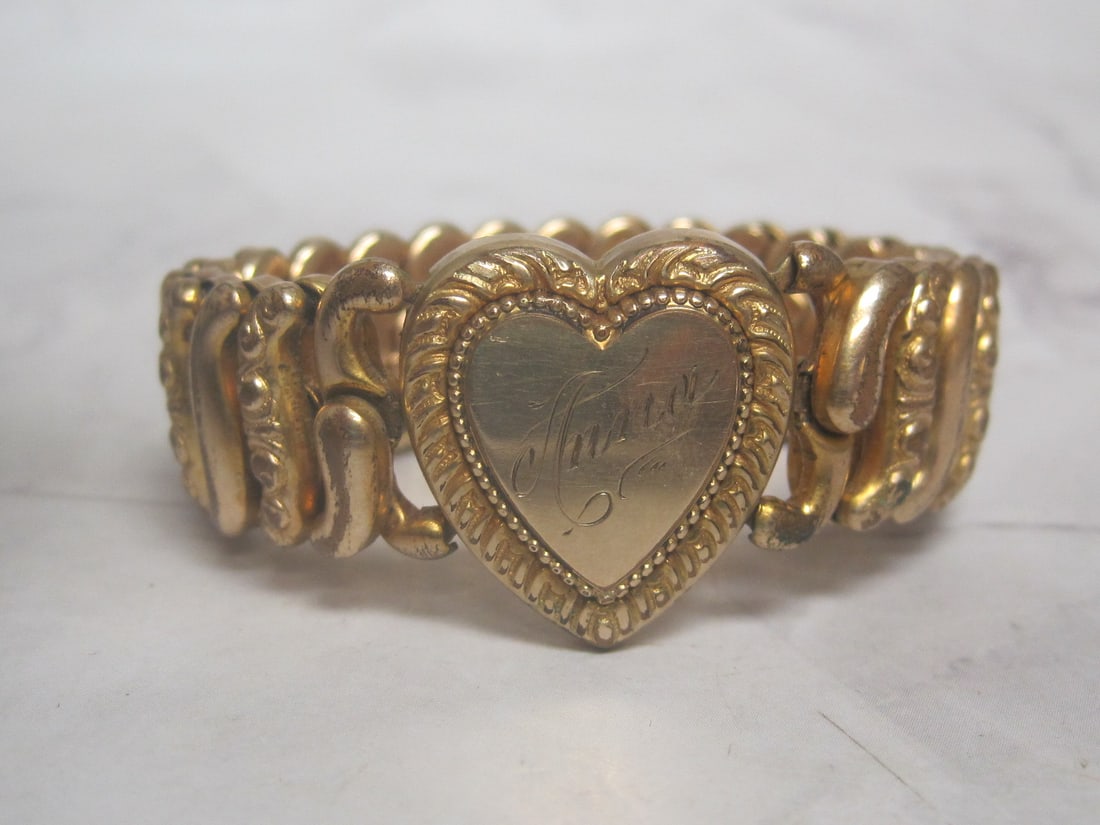 Antique Pitman & Keeler Sweetheart Expansion Bracelet (1 of 5)