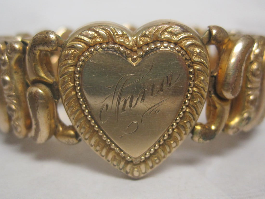 Antique Pitman & Keeler Sweetheart Expansion Bracelet - 2