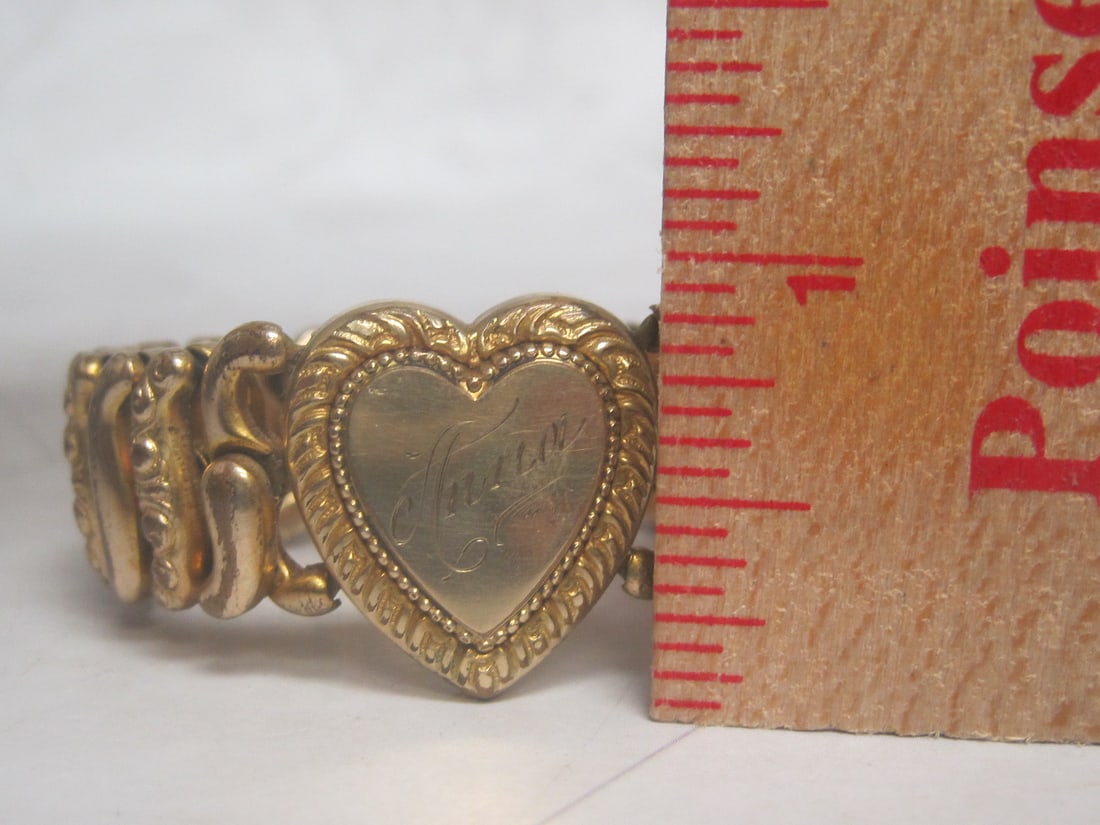 Antique Pitman & Keeler Sweetheart Expansion Bracelet - 5