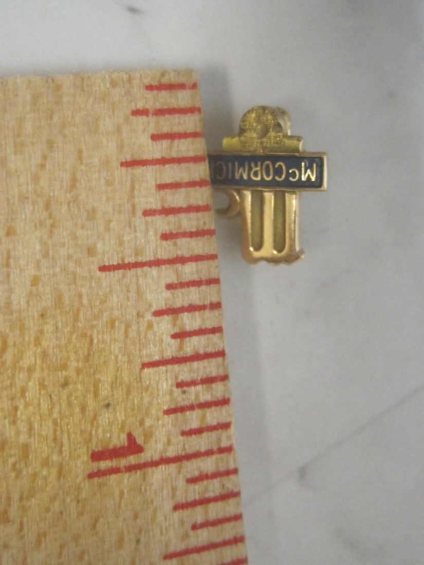 10k Gold McCormick Lapel Pin - 3