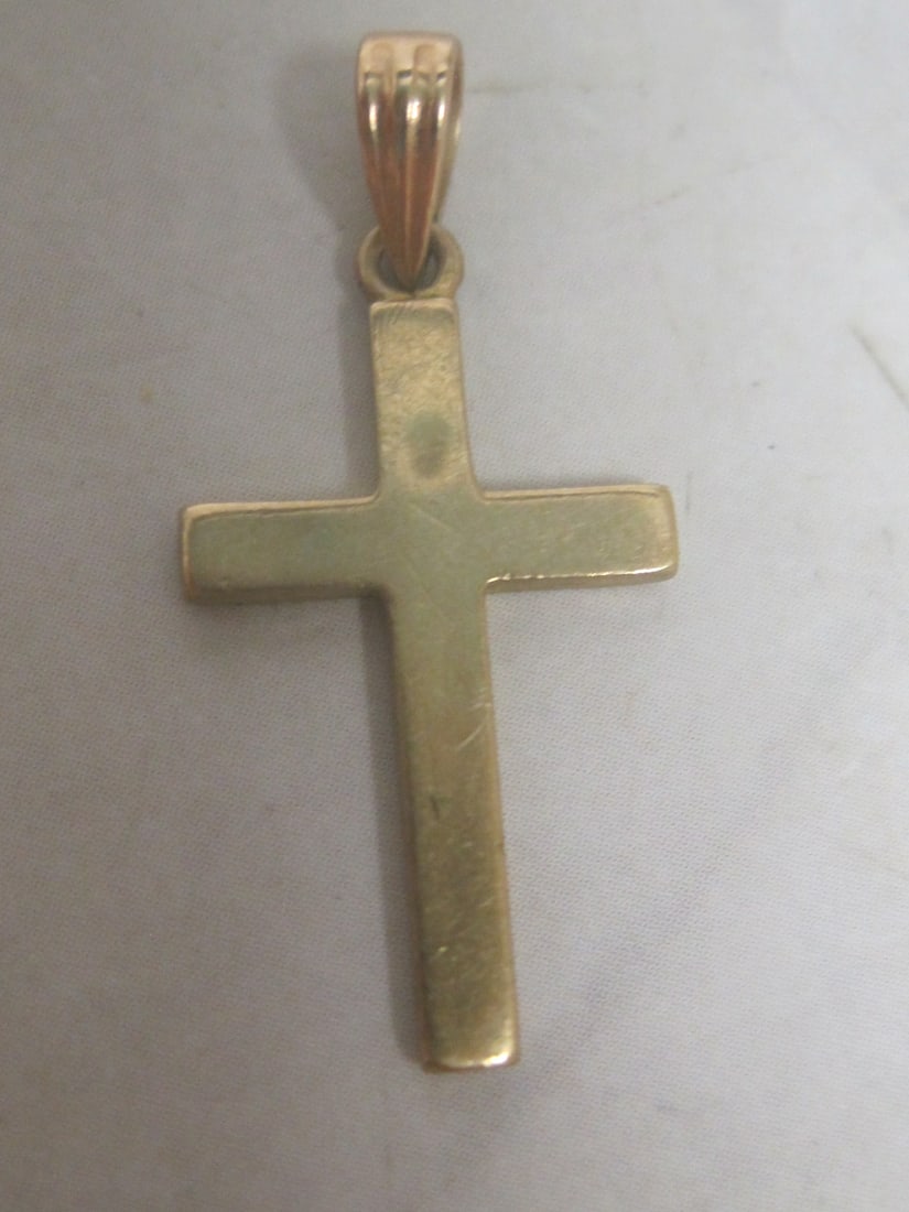 10k Gold Cross Pendant - 3